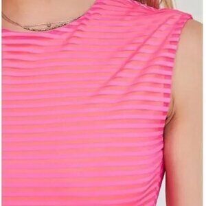 NWT Urban Outfitters Silence + Noise Shadow Striped Muscle Tee Dress Size Small